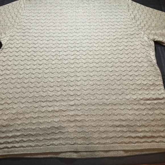 Alfred Dunner Moss Green Short Sleeve Textured Sweater sz Medium - Picture 4 of 5